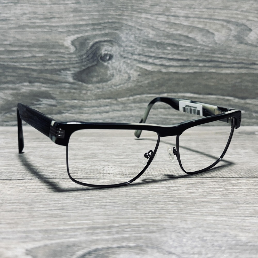 Sean John SJO5108 019 Eyeglass Frames 59-15-145 Black Mens Half Rim Rectangle